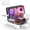 Multi-port Fast Charging Station for Phone Watch Earphone 50W Universal Desktop Charger QC3.0 PD3.1for 6-Port USB C PD