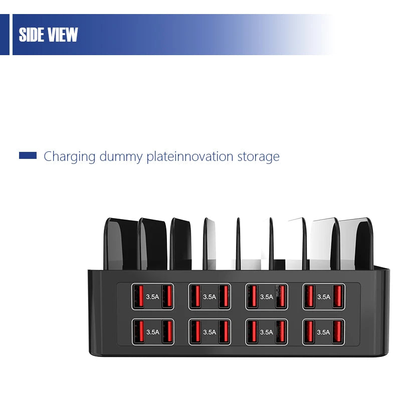 16 port USB hub mounting bracket for refurbished mobile phone USB hub charger, multi port charger bracket