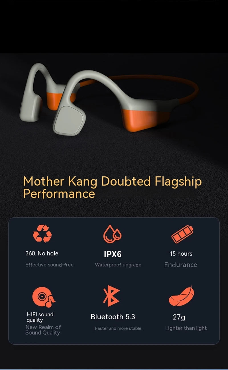 Lenovo Wireless Earphone Bone Conduction Sport Swimming Bluetooth Compatible Earphones Hand-free With Mic For Sports X7 Earbuds