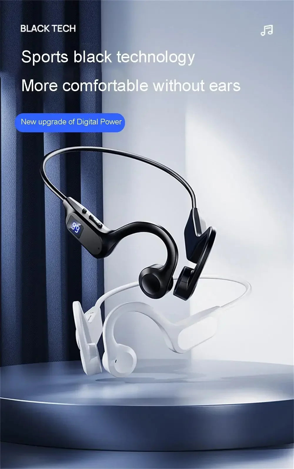 Lenovo Wireless Earphone Bone Conduction Sport Swimming Bluetooth Compatible Earphones Hand-free With Mic For Sports X7 Earbuds