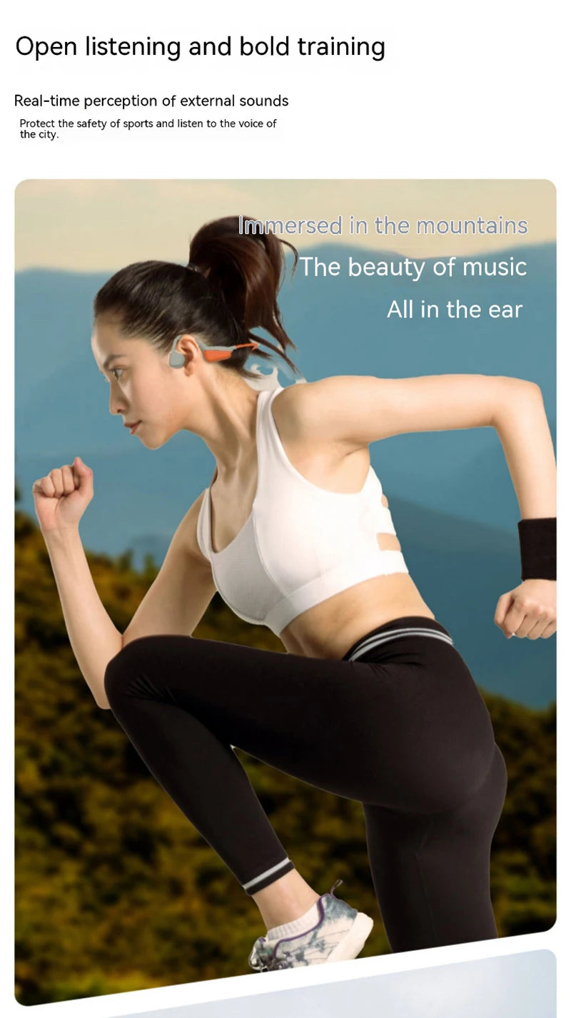 Lenovo Wireless Earphone Bone Conduction Sport Swimming Bluetooth Compatible Earphones Hand-free With Mic For Sports X7 Earbuds