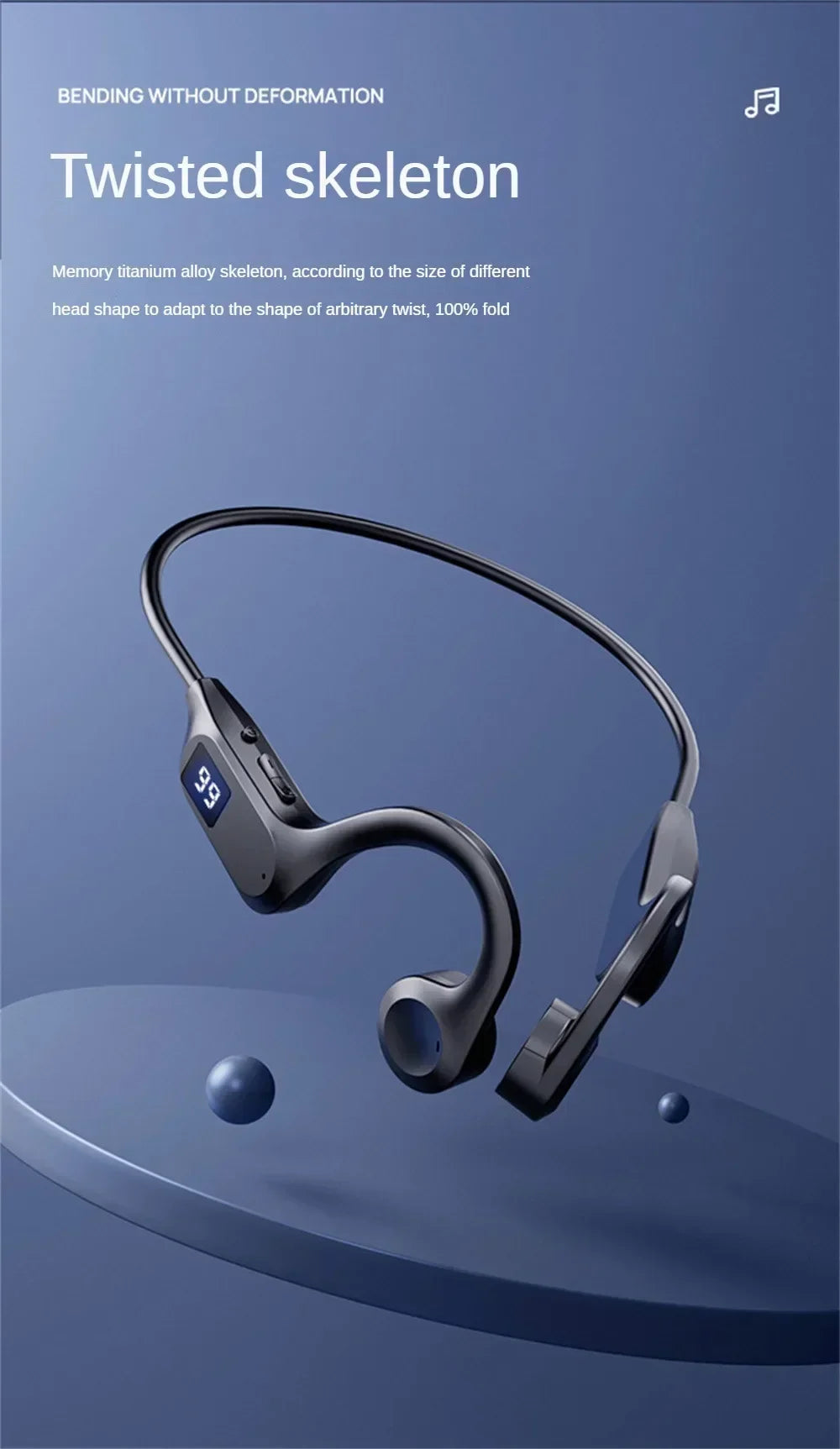 Lenovo Wireless Earphone Bone Conduction Sport Swimming Bluetooth Compatible Earphones Hand-free With Mic For Sports X7 Earbuds