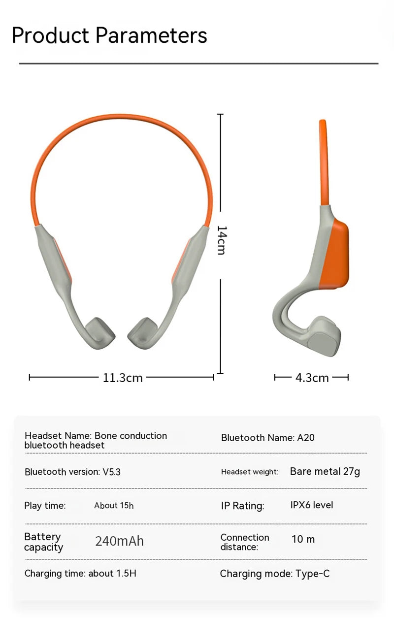 Lenovo Wireless Earphone Bone Conduction Sport Swimming Bluetooth Compatible Earphones Hand-free With Mic For Sports X7 Earbuds