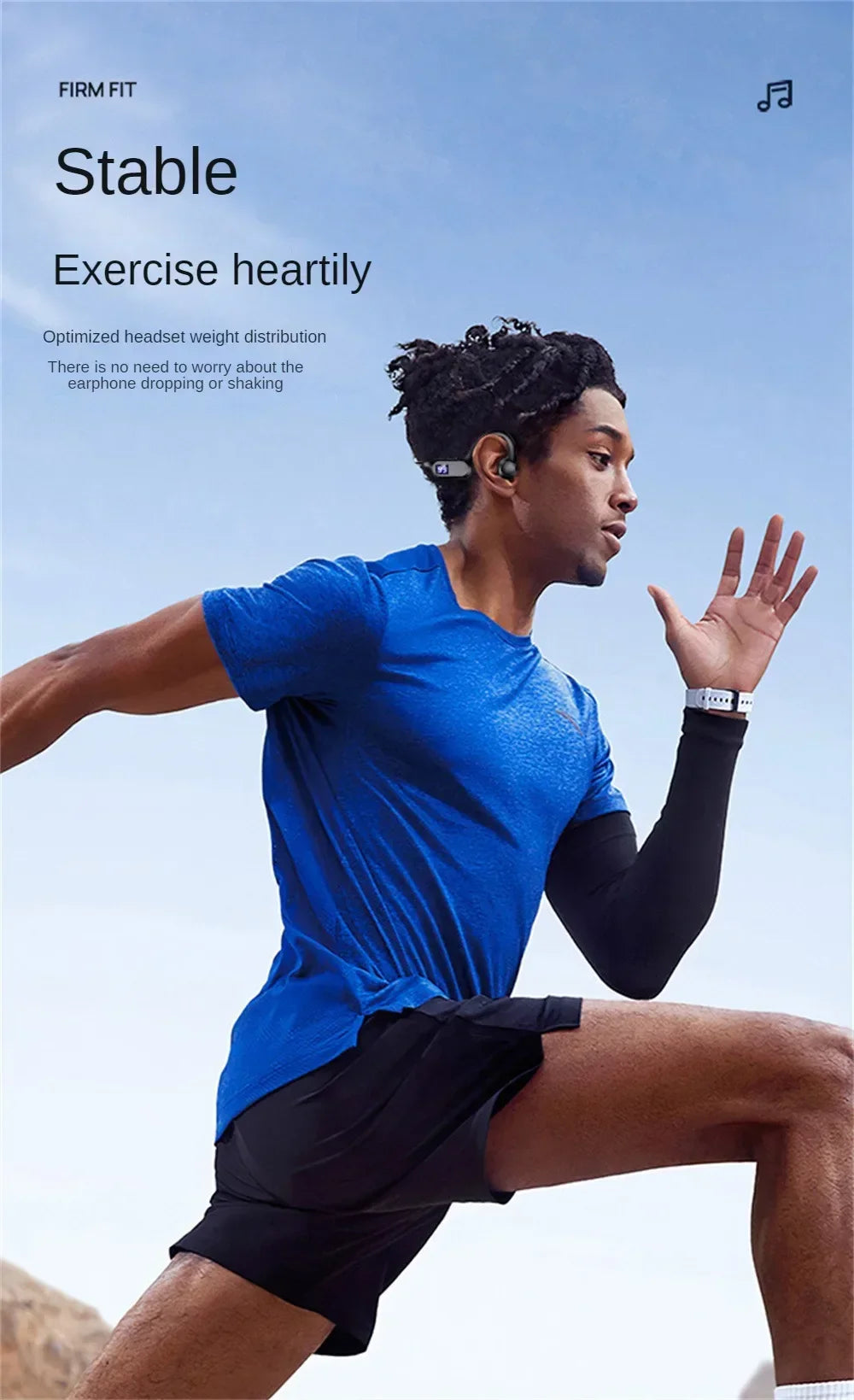 Lenovo Wireless Earphone Bone Conduction Sport Swimming Bluetooth Compatible Earphones Hand-free With Mic For Sports X7 Earbuds