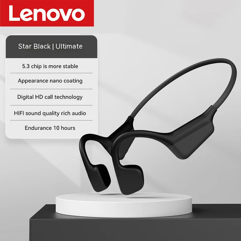 Lenovo Wireless Earphone Bone Conduction Sport Swimming Bluetooth Compatible Earphones Hand-free With Mic For Sports X7 Earbuds