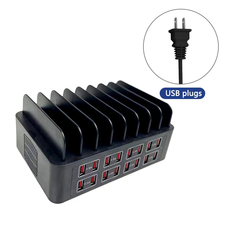 16 port USB hub mounting bracket for refurbished mobile phone USB hub charger, multi port charger bracket